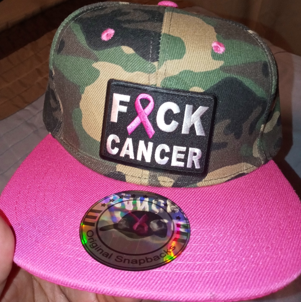 Comofluage cancer snapback. - Picture 2 of 5